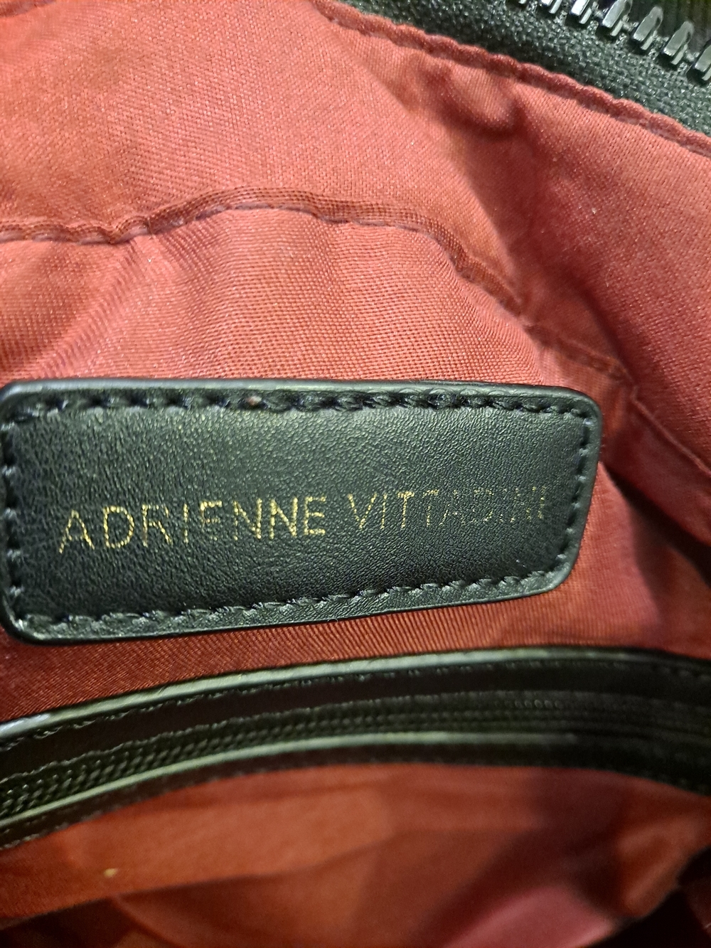 Adrienne Vittadini Studio Black Nylon Crossbody Zip Pocket Organizer Traveler - Picture 11 of 11